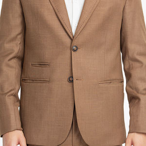 Costumes pour hommes personnalisés 3 pièces en polyester uni ajustés en gros costumes pour hommes pantalon manteau nouveau design 2025 - Product Image 2