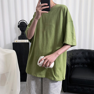 T-shirts pour hommes en gros de haute qualité à épaules tombantes, à manches courtes, en tricot, 100% polyester, impression de marque personnalisée - Product Image 4
