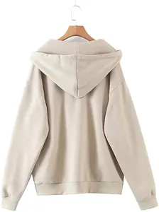 Sudaderas con capucha de alta calidad para hombre, sudaderas de calle Unisex, venta al por mayor, sudaderas con capucha personalizadas, logotipo bordado, sudaderas con capucha en blanco para hombre - Product Image 2