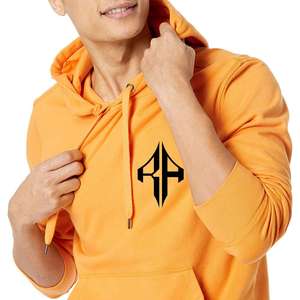 เสื้อฮู้ดแบบสวมหัวของผู้ชายผ้าคอตตอน100% พิมพ์ลายซิลค์สกรีน - Product Image 5