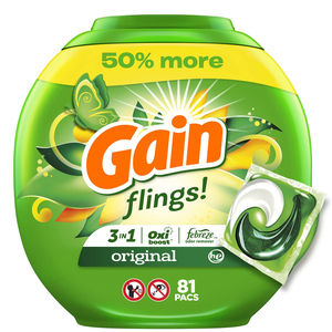 Auténticos Gain Pods, Fórmula Concentrada Ecológica y Desechable, Fragancia Original para Ropa, Suministro Directo de Fábrica al por Mayor - Product Image 1