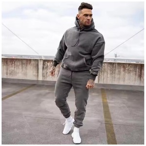 Ensemble de jogging unisexe en molleton technique à étiquette privée, coupe-vent, séchage rapide, léger, respirant, survêtement d'hiver avec motif imprimé - Product Image 4