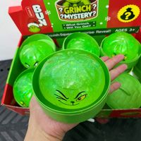 2026 Jouet Squishy en Gros Unisexe, en TPR, en forme de Dumplings Jumbo Croquants, avec motifs Grinch, Père Noël, Bonhomme de neige, Renne, Ange, Bloc Maléfique et design rempli