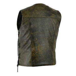 Approvisionnement direct en usine Gilet en cuir léger pour hommes à vendre Top Tendance Bonne vente Gilet en cuir pour hommes Prix bon marché OEM Personnalisé - Product Image 2