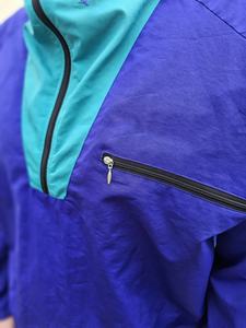 Veste de course réversible en nylon pour homme, sur mesure, décontractée, double couche, anorak avec fermeture éclair coupe-vent, décoration brodée, fourrure de renard - Product Image 5