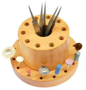 Porte-fraise professionnel en bois pour atelier de bijoux Support de fraise de précision pour la fabrication de bijoux - Product Image 3