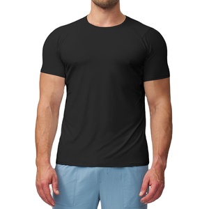 T-shirt à manches courtes pour homme de qualité supérieure, col rond, 100% coton, coupe décontractée, respirant, noir, Camiseta pour un usage quotidien décontracté - Product Image 4