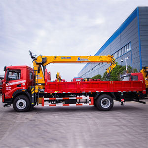 Dongfeng Howo sinotrk 4*2 משאית 4 x4 עם 8-10 טון בום מנוף גובה מקסימום 20 מ 'גובה הרמה לבנייה - Product Image 3