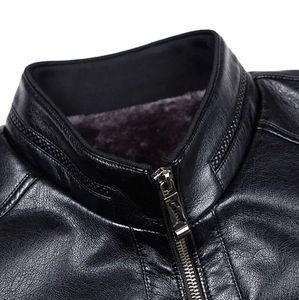 Chaqueta de Cuero para Hombre, Diseño de Moda 2026, Nueva Llegada, Chaqueta de Cuero PU, Chaqueta de Cuero Vacuno de Primera Calidad - Product Image 4