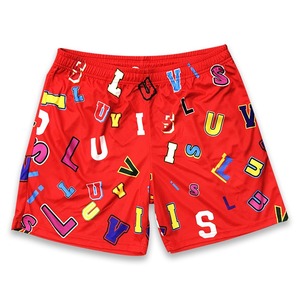 Pantalones cortos de malla deportivos de baloncesto de dos capas personalizados al por mayor para hombres transpirables 100% algodón de talla grande sublimación High Street - Product Image 3