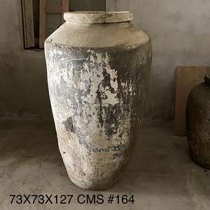 Pot en terre cuite antique pour plantes et fleurs d'intérieur, pot émaillé grand format écologique pour salle à manger, pour fleurs artificielles - Product Image 4