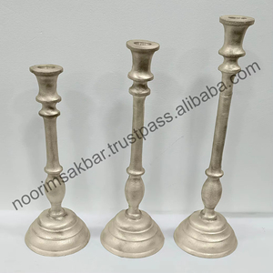 Candelabros de Aluminio con Baño de Latón de Diseño Nuevo 2026, Estilo Europeo Elegante para Cenas de Lujo - Product Image 2