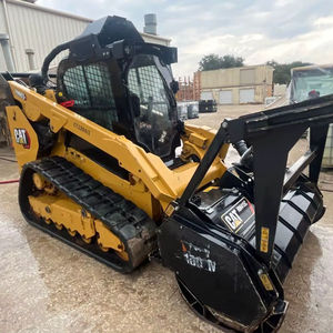 รถตักล้อยางรุ่น 299D3 XE ปี 2022 พร้อมเครื่องยนต์ดีเซล ระบบควบคุม PLC ปั๊มลูกปืน เกียร์บ็อกซ์ และเครื่องบดเศษไม้ - Product Image 1