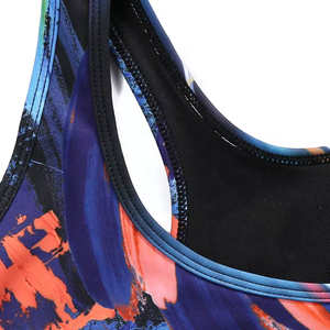 Soutien-gorge de sport respirant Sibrin Premium pour femmes, maintien moyen, rembourré, dos nageur, fabriqué sur mesure, entraînement, course à pied, yoga, gym - Product Image 5