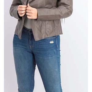 Giacca Softshell Reversibile in Ecopelle Marrone da Donna Bar III, Cappotto Leggero Invernale Tinta Unita Taglia Large per l'Autunno - Product Image 3