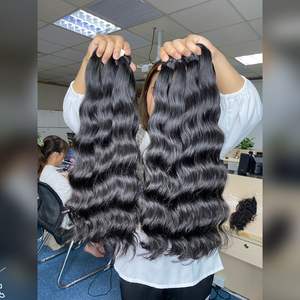 Extensiones de cabello Remy camboyano, paquete de tejido Natural ondulado, ofertas de cabello humano de alta calidad - Product Image 1