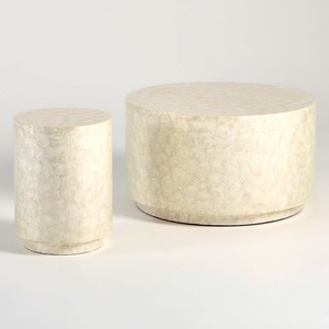 Juego de mesa auxiliar con incrustaciones de concha de perla, muebles para el hogar de gran calidad, mosaico de nácar, mesa auxiliar - Product Image 1