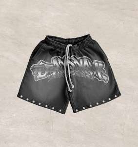 Ensemble de T-shirts courts décontractés d'automne personnalisés Ensemble de Survêtement de Survêtement Court de Haute Qualité avec Strass Séchage Rapide Léger - Product Image 2