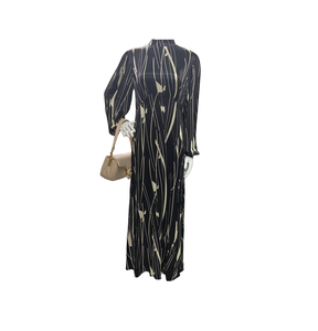 Haute Qualité Femme Modeste Robes Modeste 100% Viscose Maxi Ruched Robe Imprimer pour les Femmes du Fabricant - Product Image 1