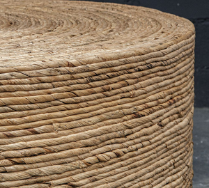 โต๊ะกาแฟผ้าทอทรงกลมทำจากวัสดุเป็นมิตรต่อสิ่งแวดล้อมของตกแต่งบ้านเฟอร์นิเจอร์บ้าน - Product Image 5