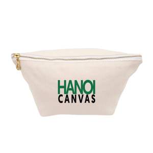 Trousse de maquillage compacte et écologique en coton personnalisée en usine ISO BSCI avec fermeture à glissière à la mode sac en toile à bas quantité minimale de commande pour le stockage des cosmétiques - Product Image 3