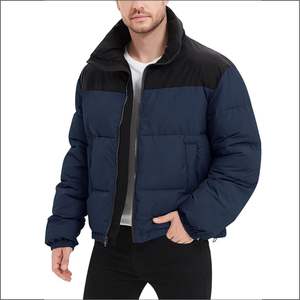 Blouson Bomber Homme Léger Matelassé en Toile à Manches Longues 2025 – Manteau d'Hiver Imperméable à Fermeture Éclair Style Urbain avec Capuche - Product Image 6