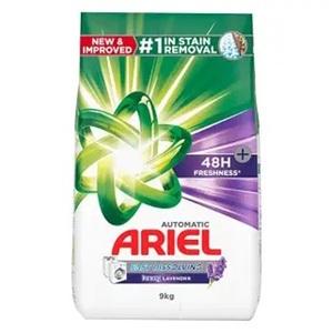ผงซักฟอกแอเรียล ออโตเมติก ฟаст ดิสโซลว์วิ่ง ดาวน์นี่ ลาเวนเดอร์ 9 กก. - Product Image 1