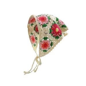 Fascia <span class=keywords><strong>per</strong></span> capelli floreale all'uncinetto, foulard da donna, sciarpa <span class=keywords><strong>per</strong></span> capelli con margherite, fascia vintage <span class=keywords><strong>per</strong></span> ragazze - Product Image 4