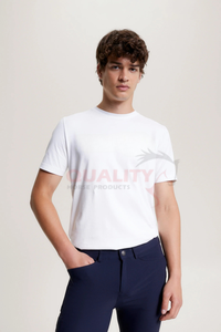 Camisas de equitación para hombre, ropa de rendimiento cómoda de secado rápido, camisas de equitación para hombre de alta calidad, camisetas ecuestres de ajuste elástico - Product Image 2