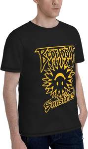 Camiseta de material de algodón 100% con diseño estampado de peso pesado de corte regular, camiseta ajustada para hombre, camiseta informal para hombre - Product Image 6