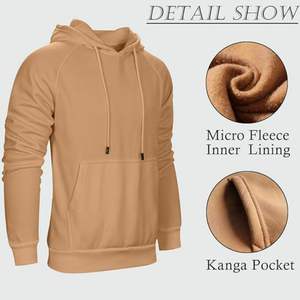 Sudaderas con Capucha y Cremallera al por Mayor para Hombre, Sudaderas con Logotipo Personalizado OEM, Sudaderas de Algodón Grueso para Ropa Urbana, Suministro de Fábrica - Product Image 3