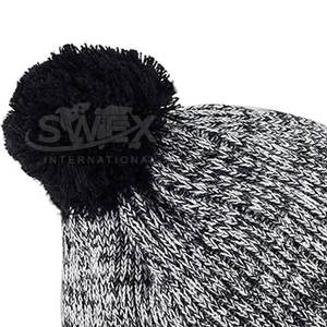 Chapeau en tricot jacquard à pompon de haute qualité, prix de gros, chapeau en tricot à pompon d'hiver, faible MOQ - Product Image 6