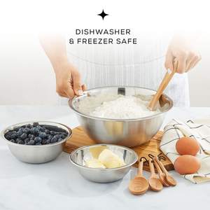Bols mélangeurs en acier inoxydable personnalisables Bols jetables de véritable capacité pour la fête - Product Image 4