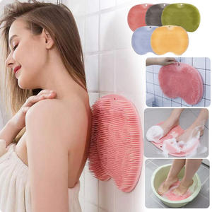 Duş pürüzsüz eksfoliyasyon geri vücut bakımı ayak törpüleyici kaymaz vantuz masaj pedi derin temiz rahatlatıcı peeling banyo Mat - Product Image 2