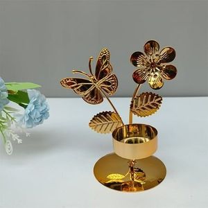 Portavelas Decorativos de Metal con Forma de Loto para Crear un Hermoso Brillo Ambiental y una Iluminación Elegante para la Decoración del Hogar - Product Image 3