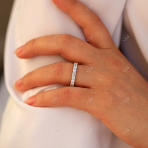 Joyería de lujo de moissanita, banda de boda de 3MM, forma redonda, joyería antigua, nuevo diseño para boda, precio al por mayor - Product Image 6