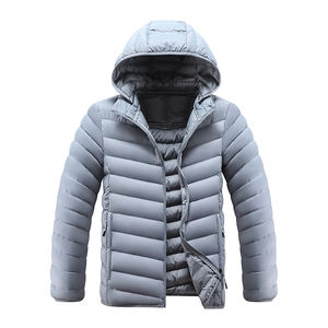 Blouson matelassé en toile enduite de haute qualité pour homme – Collection Automne – Capuche, col montant, respirant, coupe-vent, logo avant, style décontracté et élégant - Product Image 6