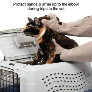 Control de animales Guantes DE SEGURIDAD Protección Manejo Cuero de vaca Impermeable Unisex Par personalizable - Product Image 4