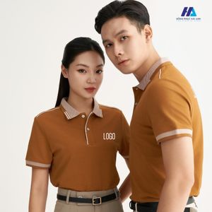 Logo personnalisé hommes et femmes Polo séchage rapide respirant coton polyester coupe régulière polos pour le travail uniforme du personnel - Product Image 1