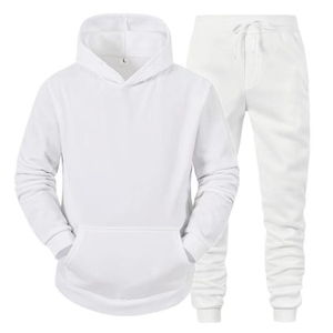 Nuevo estilo de impresión liso teñido transpirable de gran tamaño al por mayor Material de algodón de poliéster al aire libre hombres sudadera desgaste al por mayor - Product Image 4