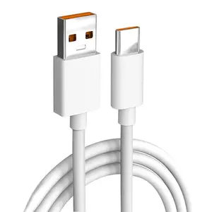 도매 1M 6A 전화 충전 데이터 케이블 USB A to C USB-C 케이블 Xiaomi HUAWEI OPPO 삼성 전화 마이크로 USB 충전 케이블