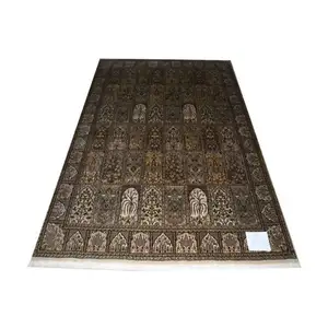 Confort personnalisé de qualité supérieure: tapis brodés en laine et coton à poils moyens noués à la main pour votre style distinct