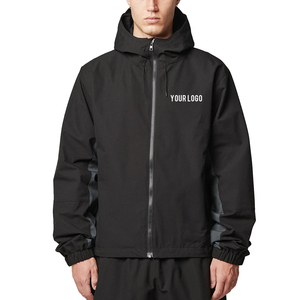 Healy Color Block Zipper Windbreaker 100% Nylon Unisex Sport Hoodie Tracksuit Long Sleeve Top <b>Trouser</b> - Product Image 3