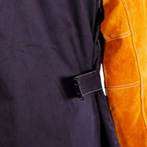 Chaqueta de soldadura de poliéster resistente al fuego soldador resistente al fuego abrigo de seguridad mangas largas protección MIG TIG impermeable nivel C - Product Image 6