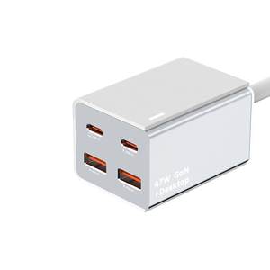 Usine 47W GaN USB Type C Chargeur Ports PD PPS Bureau Chargeur Rapide pour iPhone 15 Pro Samsung S23 Macbook Ordinateur Portable iPad - Product Image 3