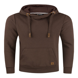 Unisex 100% algodón 400 GSM peso pesado polar Regular Fit pulóver Sudadera con capucha logotipo personalizado Streetwear invierno secado rápido transpirable - Product Image 1
