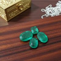 Piedra Esmeralda de Calidad AAA, Excelente Brillo, Forma Octogonal, Piedras Preciosas Sueltas, Color Verde, Esmeralda Natural de Zambia, Calidad Cu