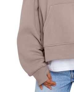 Beige Half Zip Crop Fleece Sweatshirt <b>Women</b> Oversized <b>Warm</b> Winter Pullover With Pocket Soft Casual Cozy <b>Top</b> - Product Image 6