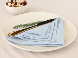 100% servilletas de tela de lino en óxido, servilletas de fiesta de boda de Navidad suavizadas hechas a mano para cocina servilletas de lino suave - Product Image 6