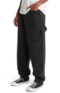 กางเกงยีนส์ขาตรงทรงหลวมมีกระเป๋าหลายกระเป๋าแฟชั่นกางเกงยีนส์ทรงหลวมมีกระดุมระบายอากาศสำหรับฤดูใบไม้ผลิฤดูร้อน - Product Image 3